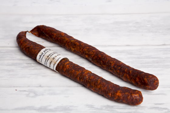 Füstölt kolbász Csabai jellegű